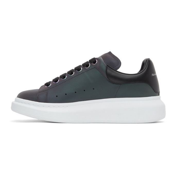 Alexander McQueen Purple Iridescent Oversized Sneakers Alexander