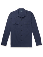 DRAKE'S - Cotton-Ripstop Overshirt - Blue