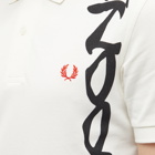 Fred Perry Men's x Noon Goons Printed Polo Shirt in Soft White