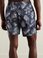 Onia - Charles Straight-Leg Mid-Length Printed Swim Shorts - Blue