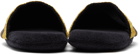 Versace Black & Gold Baroque Slippers