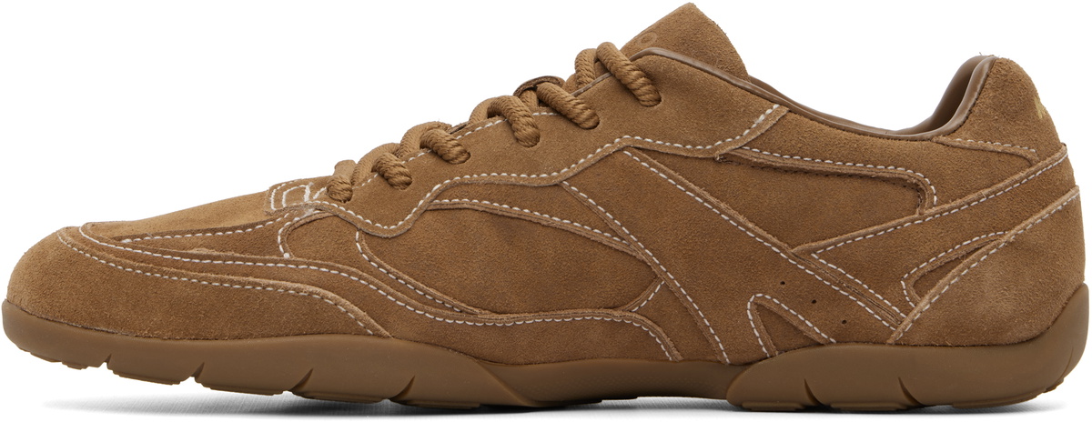 Hugo Brown Faux-Suede Sneakers
