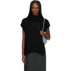 ISSEY MIYAKE Black November Silk Mohair Hand-Knit Vest