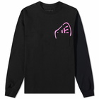 Uniform Experiment Men's Long Sleeve Pocket Logo T-Shirt in Black