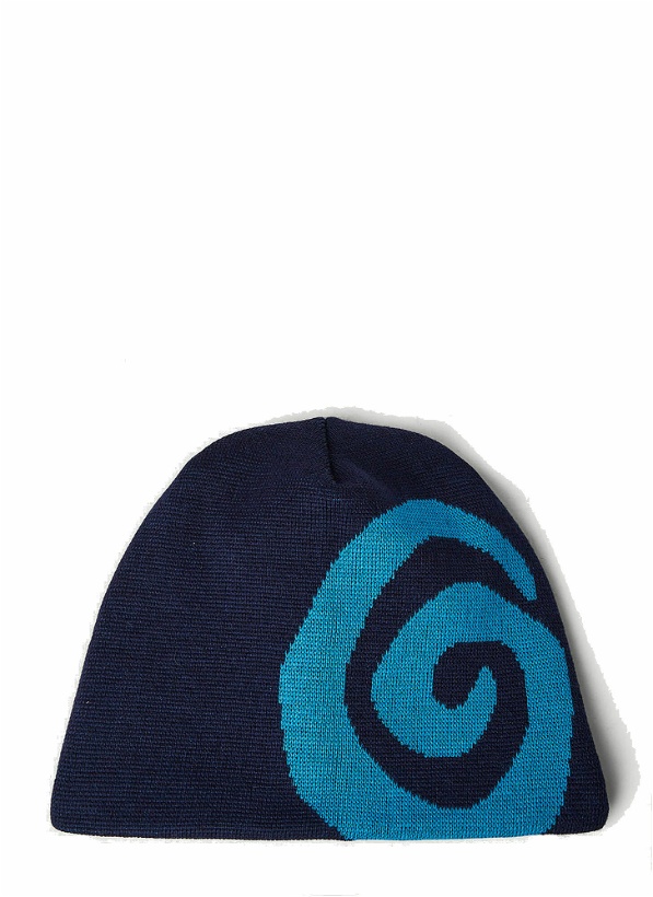 Photo: Swirl Beanie Hat in Blue