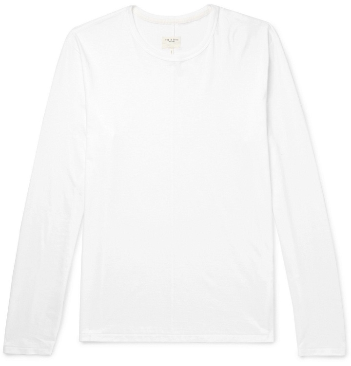Photo: rag & bone - Cotton-Jersey T-Shirt - White