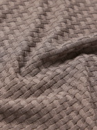 Orlebar Brown - Burnham Woven Silk and Cotton-Blend Polo Shirt - Brown