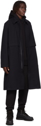 Y-3 Black Gore-Tex Classic Melton Coat