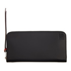 Loewe Black Rainbow Zip Around Wallet