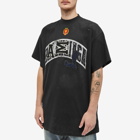 Balenciaga Men's Skater Logo T-Shirt in Washed Black