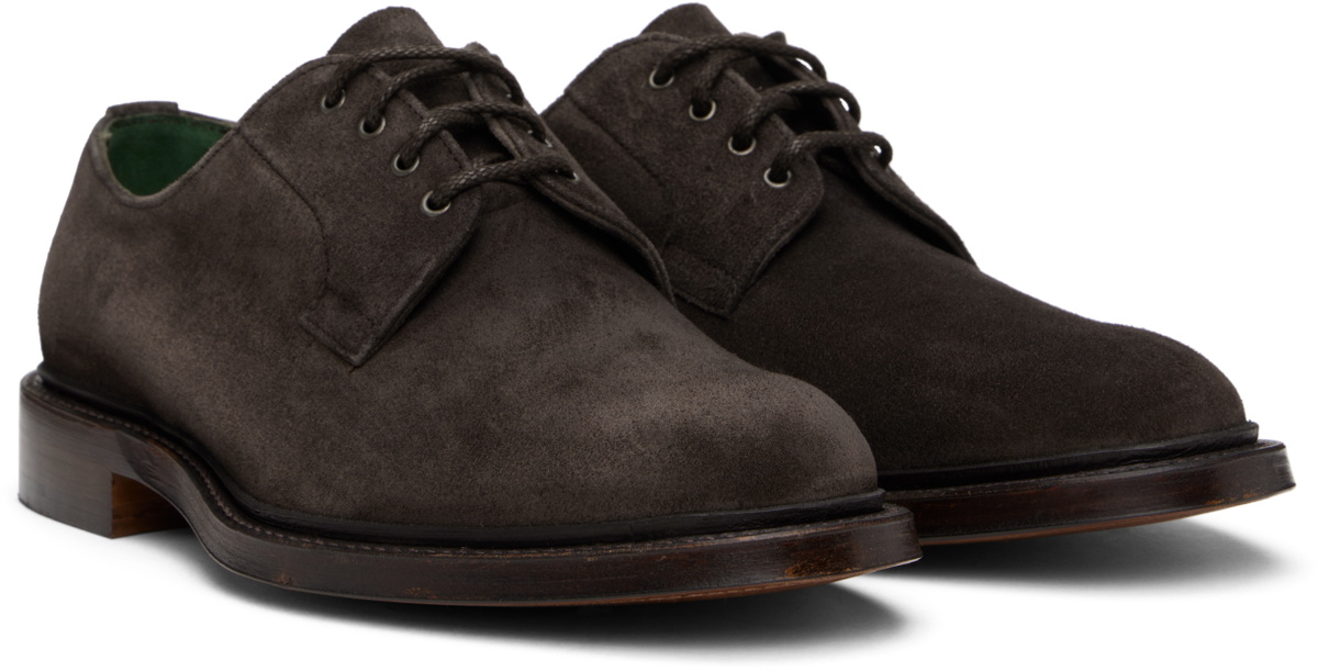 Drake's Brown Suede August Goodyear Welted Derbys