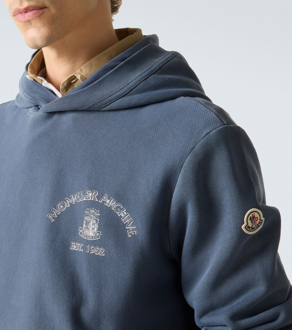 Moncler Logo cotton hoodie