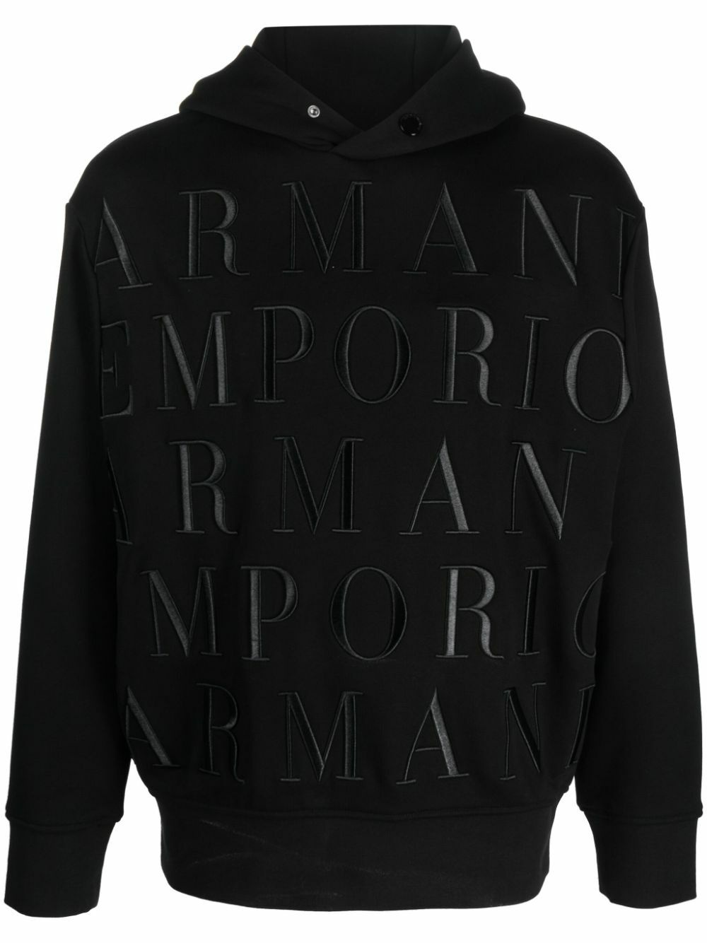 EMPORIO ARMANI - Logo Cotton Hoodie