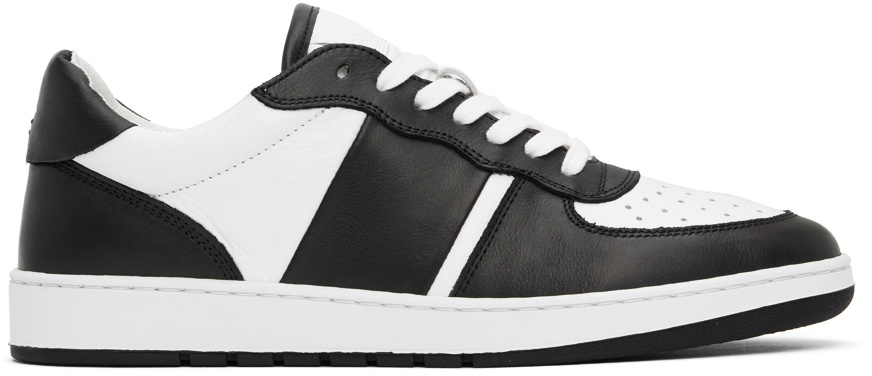 COLLEGIUM Black & White Pillar Destroyer Low Sneakers