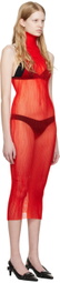 A. ROEGE HOVE Red Maud Maxi Dress
