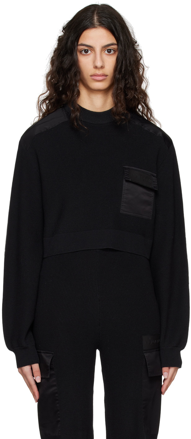 REMAIN Birger Christensen Black Cropped Sweater