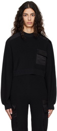 REMAIN Birger Christensen Black Cropped Sweater