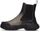 GmbH Black & Beige Sprayed Chelsea Boots
