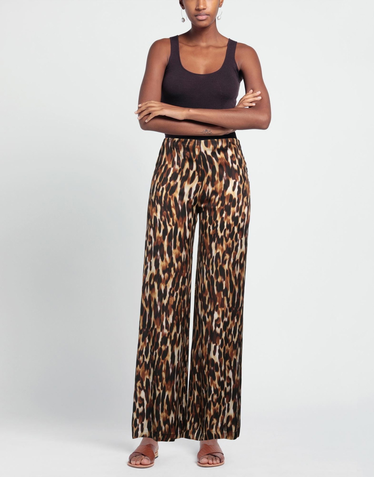 Jucca Womens Pants Dark in Brown