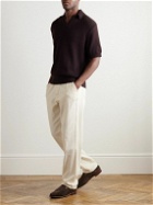 Oliver Spencer - Straight-Leg Herringbone Cotton Trousers - Neutrals