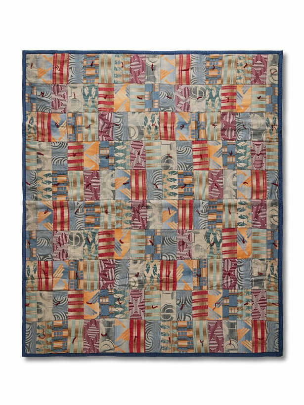 Photo: RRL - Embroidered Patchwork Cotton Blanket