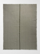 The Elder Statesman - Cigar Fringed Gingham Cashmere Throw