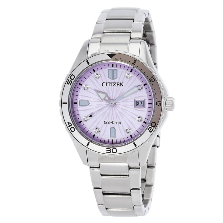 Photo: Citizen Marine Lady Eco-Drive Light Pink Dial Ladies Watch FE6170-88X
