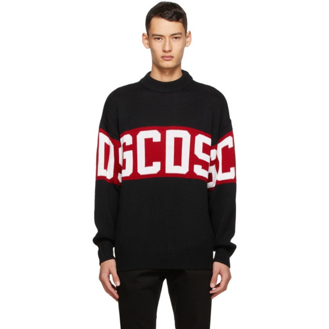 Photo: GCDS Black and Red Logo Sweater