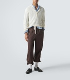 Miu Miu Cotton twill tapered pants