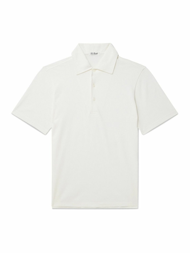 Photo: De Petrillo - Cotton-Piqué Polo Shirt - White