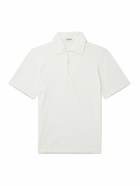 De Petrillo - Cotton-Piqué Polo Shirt - White
