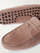 Tod's - Gommino Suede Driving Shoes - Brown