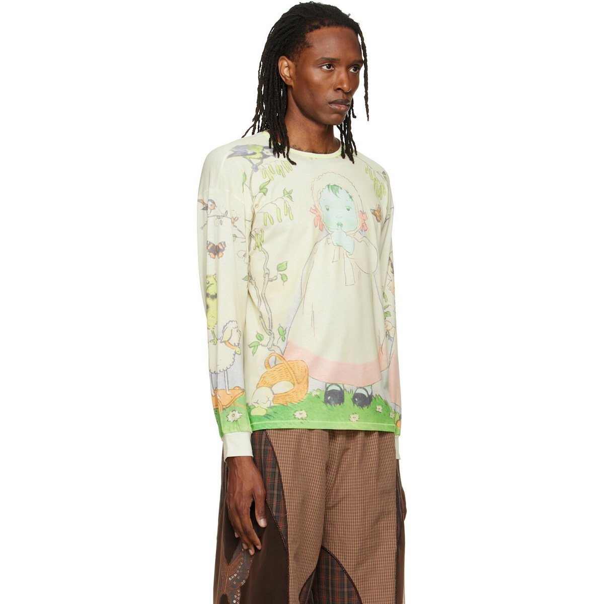 Chopova Lowena Green Woodland Oversized T-shirt Chopova Lowena