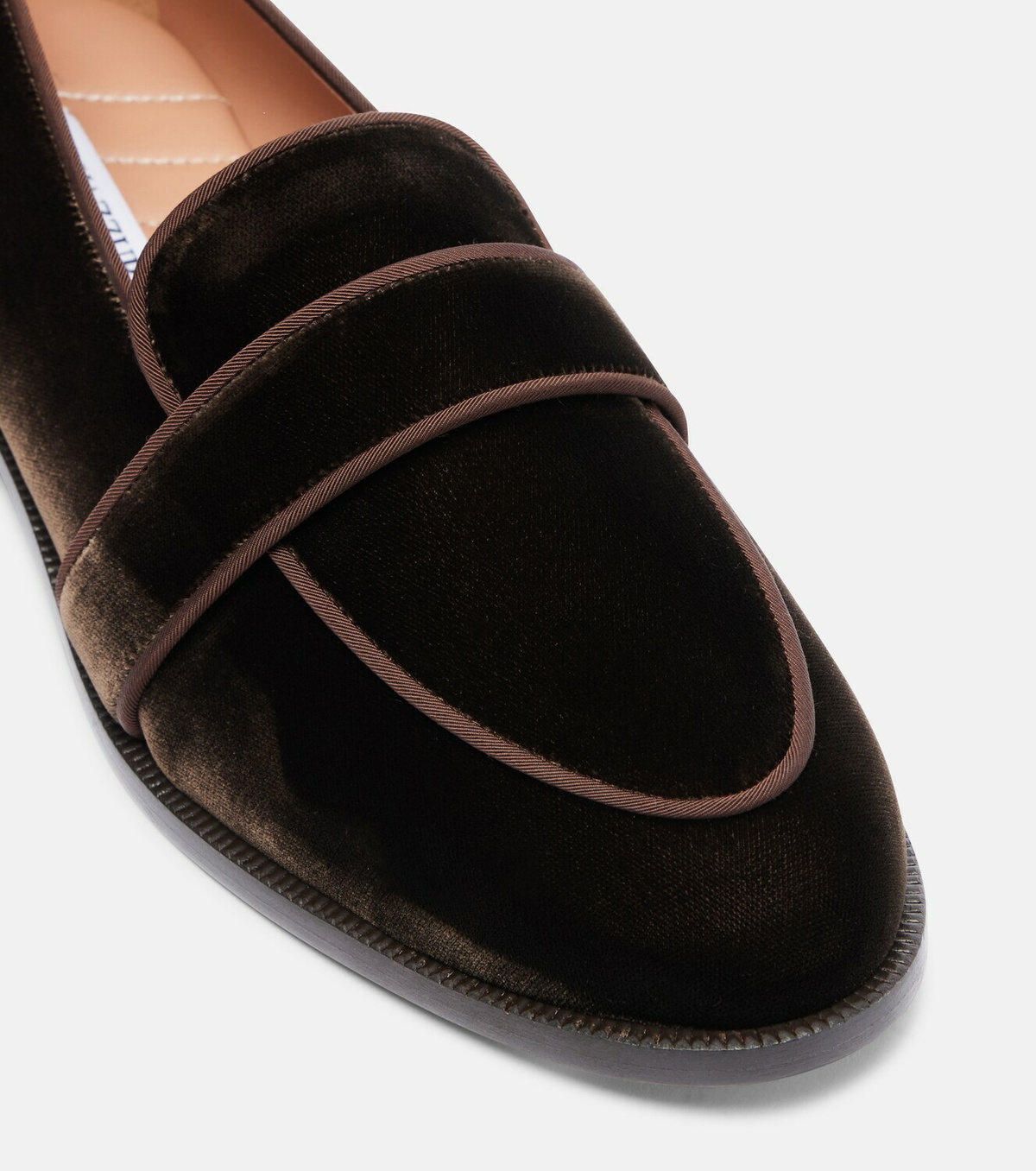 Aquazzura Martin velvet loafers
