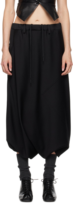 Photo: YOHJI YAMAMOTO Black R-Paneled Lounge Pants