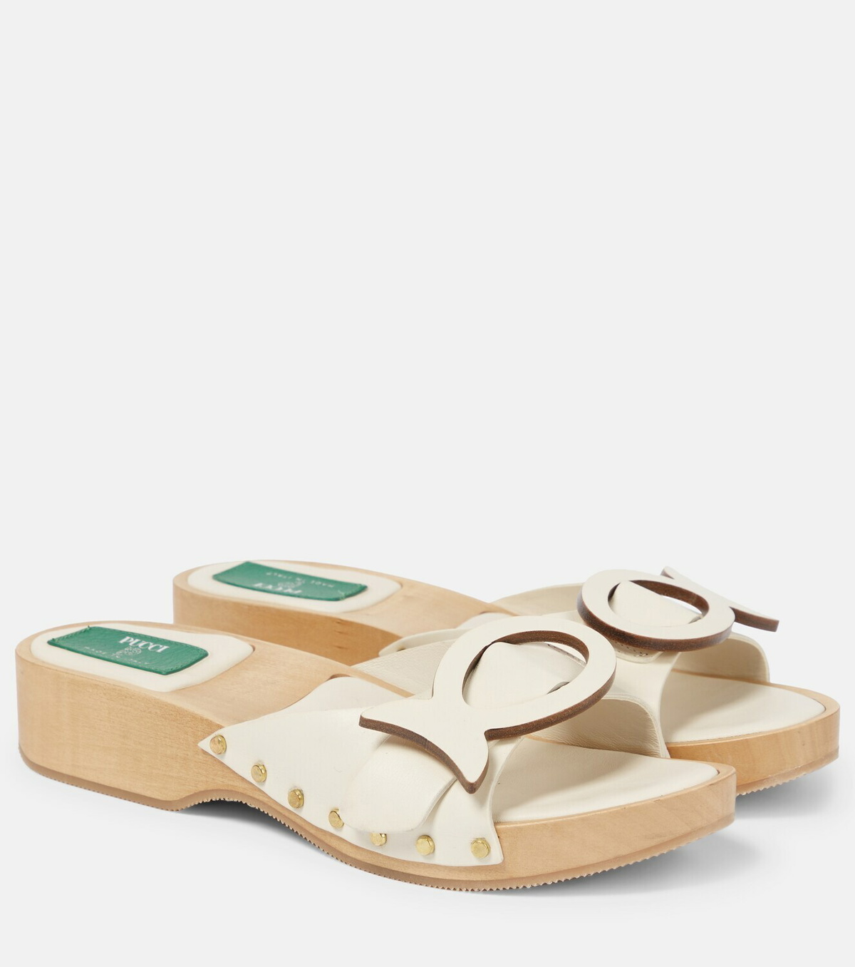 Pucci - Leather clogs Emilio Pucci