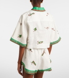 Alémais Wanda embroidered linen shirt