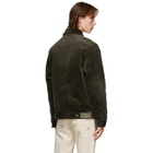 Golden Goose Green Corduroy and Suede Anselmo Jacket