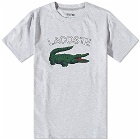 Lacoste Men's Large Logo T-Shirt in Silver Marl