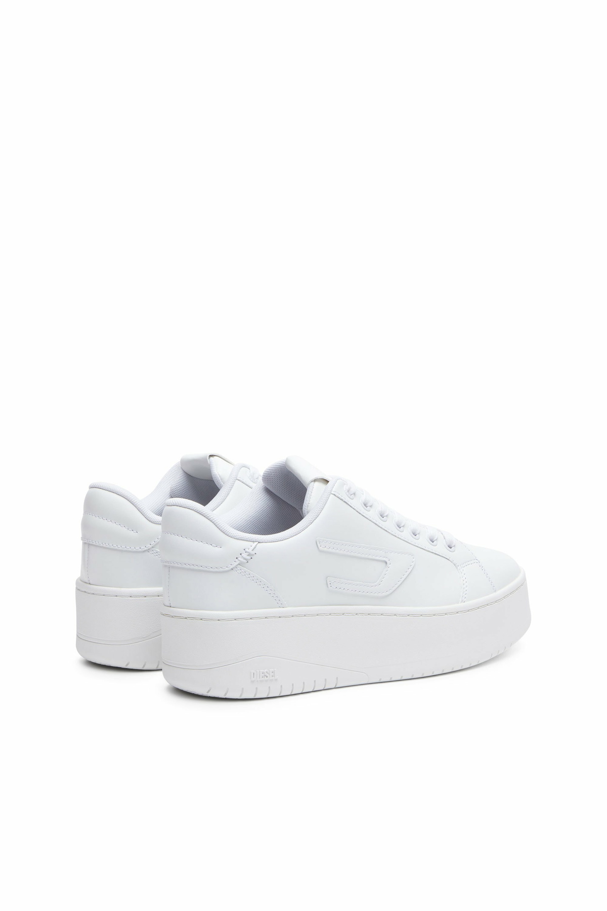 Diesel S-Athene Bold-Flatform sneakers in leather - Sneakers Womens in White