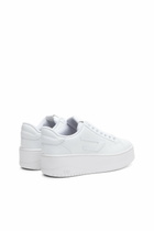 Diesel S-Athene Bold-Flatform sneakers in leather - Sneakers Womens in White