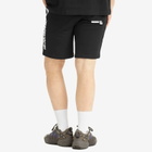 Men's AAPE Now Solid Sweat Shorts in Black