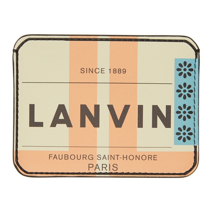 Photo: Lanvin Multicolor Graphic Card Holder