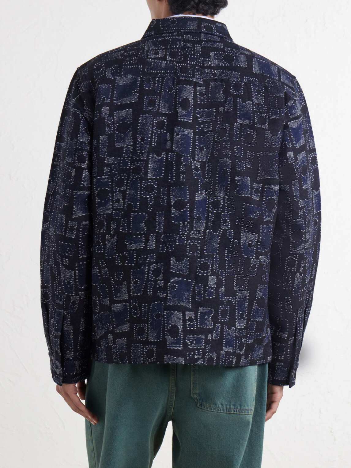 Folk - Assembly Jacquard Cotton-Blend Jacket - Blue