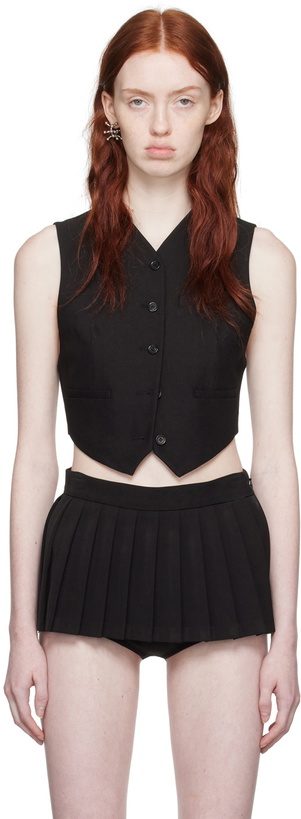 Photo: Pushbutton SSENSE Exclusive Black Vest