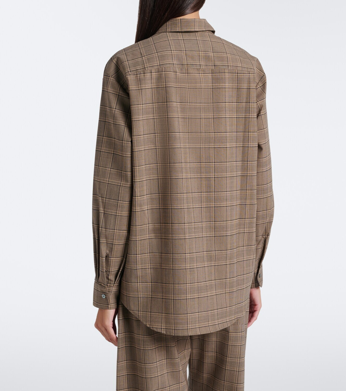 Leset Mia checked oversized shirt