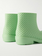 Bottega Veneta - Fireman Intrecciato Rubber Boots - Green