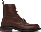 both Brown Dressy Laced Boots