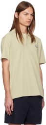 Maison Kitsuné Beige Bold Fox Head Patch Comfort Polo