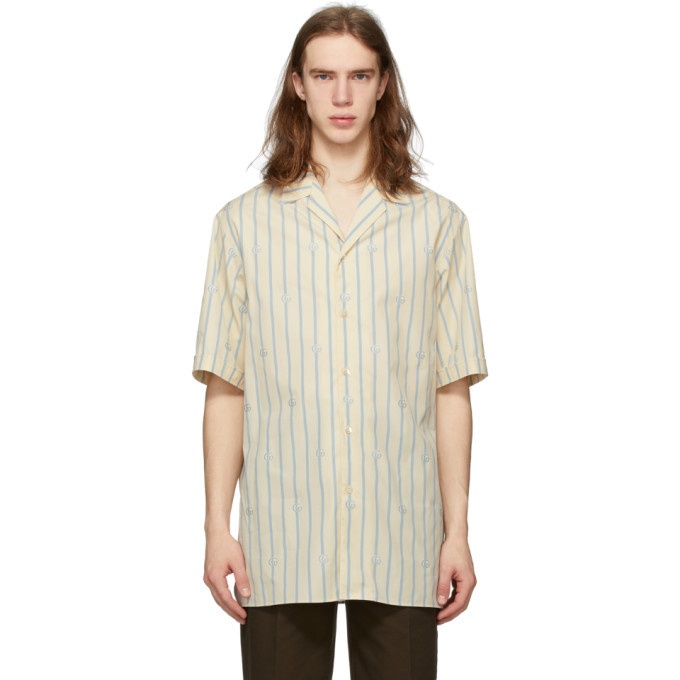 Photo: Gucci Off-White G Stripe Short Sleeve Shirt